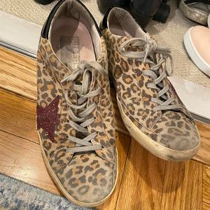 Golden Goose leopard sneakers